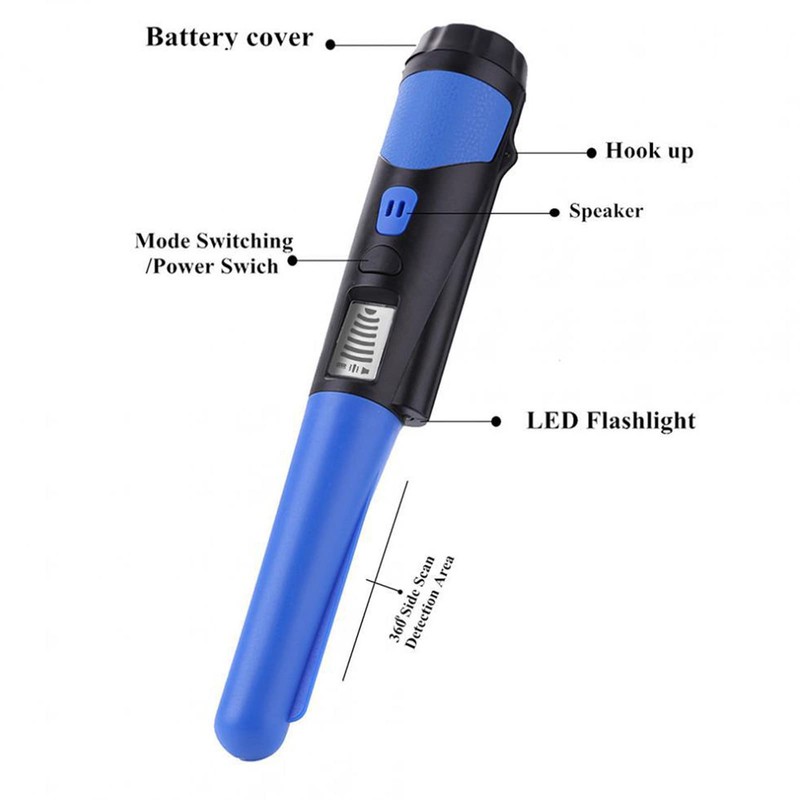 Uadme Metal Detector Pinpointer IP66 Waterproof Handheld Pin Pointer Portable