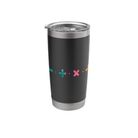 Minus Plus times Divided by Math is the best Stainless Steel Insulated Tumbler