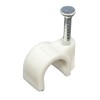 Lumonic 100 x Nail Clips 7 mm for Cable White