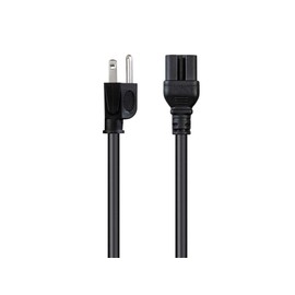 Monoprice Monoprice Heavy Duty Power Cord - NEMA 5-15P to IEC 60320 C15, 14AWG, 15A/1875W, 125V, SJT, 6ft, Black
