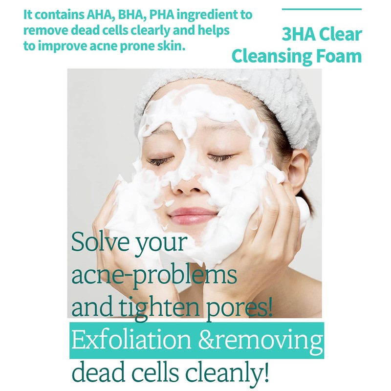 esfolio ESFOLIO 3HA Clear Cleansing Foam 3.38 Fl oz