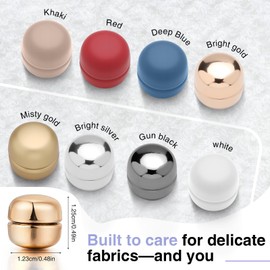 Tinrous 12 Pairs Strong Magnetic Hijab Pins for Women | No-Snag Pinless | Multi-Use Hijab Scarf & Clothing Clips | Premium Shiny & Matte Set (Strong Hold, No Damage to Fabric)