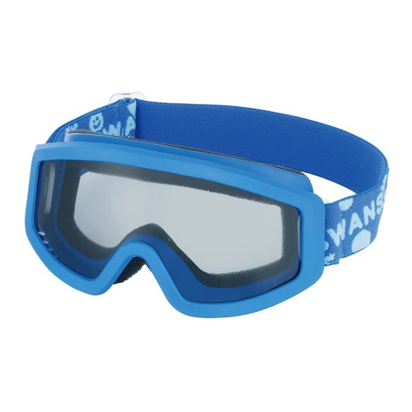 Swans 101S-GRY BLBL Snow Goggles for Kids, Gray, Skiing, Snowboarding, Blocks 99.9% UV Rays, Free Size