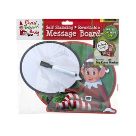 Elves Behaving Badly Rewritable Board-Create Naughty Elf Messages, White, One Size