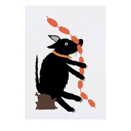 'Dog Has Stolen Sausages' Temporary Tattoo - Water Resistant, Skin-Safe, Non-Toxic Transfer (TO00084225)