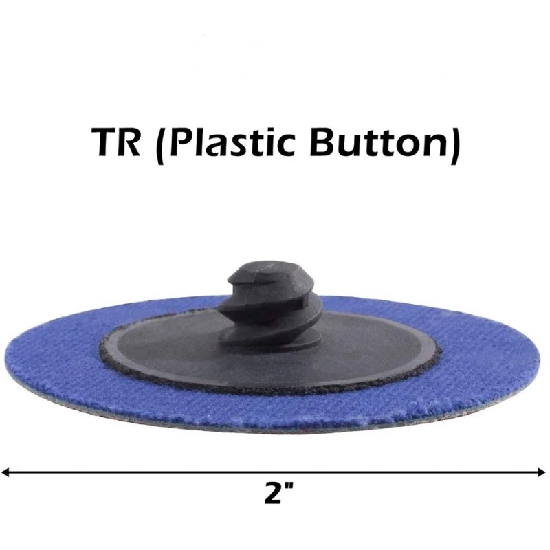 Quick Change 2" Grinding Sanding Disc Zirconia 24-120 Grit Resin