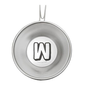 SPLASH FLASH Alphabet Shera Cup Stainless Steel Open Fire Initial Graduated Shallow Type Made in Japan Tsubame Sanjo (W)