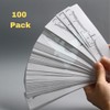 100Pcs Eyebrow Ruler Sticker Disposable Eyebrow Mapping Ruler Sticker for