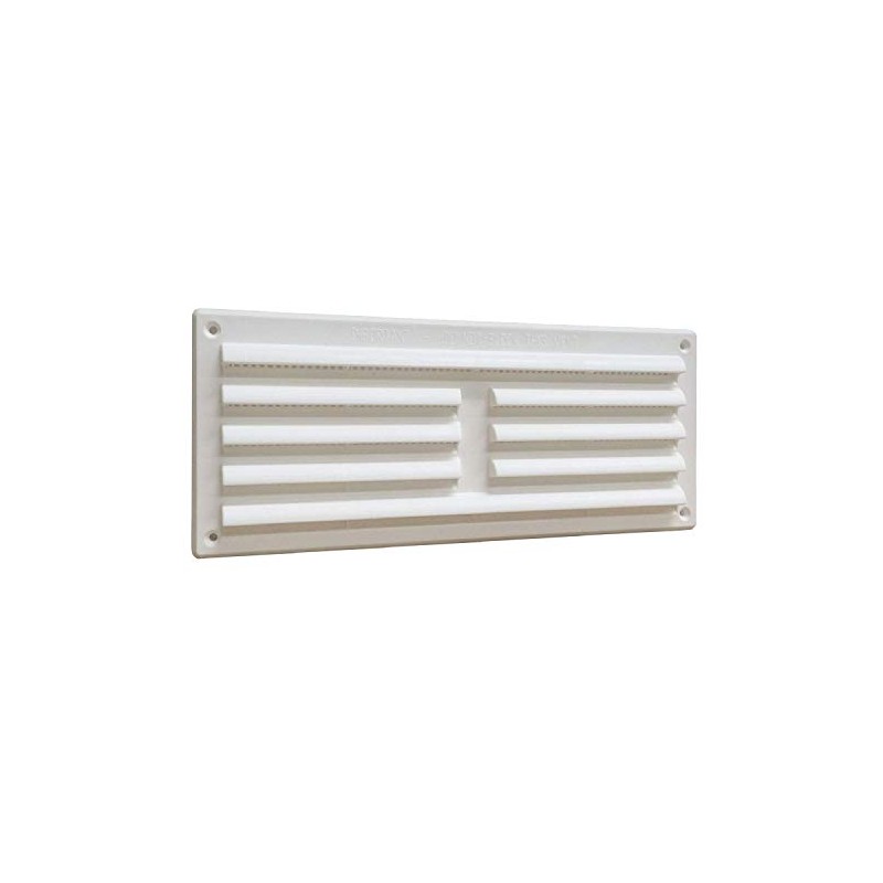 TIMCO Timloc White 9x3 Plastic Internal Louvre Grille Vent Fly