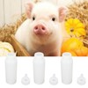 10pcs Small Animal Feeding Bottle Soft Silicone Nipple Thickened Pet