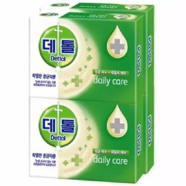 Dettol Q 데톨 항균비누 3plus1 데일리케어 Q Detol Antibacterial Soap 3+1 Daily Care