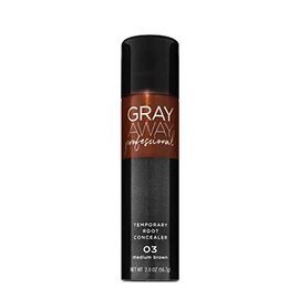 Gray Away Professional Retocador de Raiz Canas Temporal Cafe Medio (Medium Brown) 2oz. (56.7g)