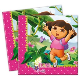 Procos 20 Serviettes en Papier Dora 33 x 33 cm