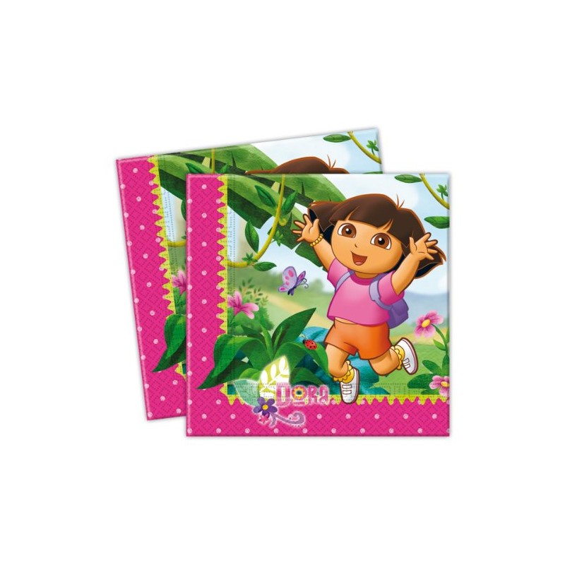 Procos 20 Serviettes en Papier Dora 33 x 33 cm