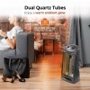 Comfort Zone Infrared Quartz Tower Space Heater with Adjustable Thermostat