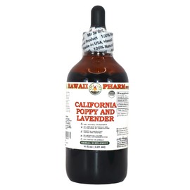 Hawaii Pharm Europe California Poppy Seeds and Lavender Alcohol-free Liquid Extract Glycerite 120 ml