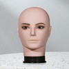 perfeclan Male Bald Mannequin Head,Training Head Model,Multipurpose,Makeup Doll Head,Manikin Head