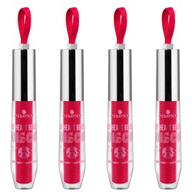 Essence My Heart Beats Disco Glitter Switch Liquid Lipstick, No. 01, Pink, Highly Pigmented, Glitter, Vegan, Paraben-Free, No Microplastic Particles, Nanoparticles Free, Pack of 4 (4 x 2.76 ml)