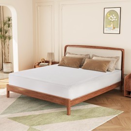 MLILY Mattress Protector Full Size, Smooth Soft Waterproof Mattress Cover, Breathable & Machine Washable, Fitted with Various Mattress Sizes