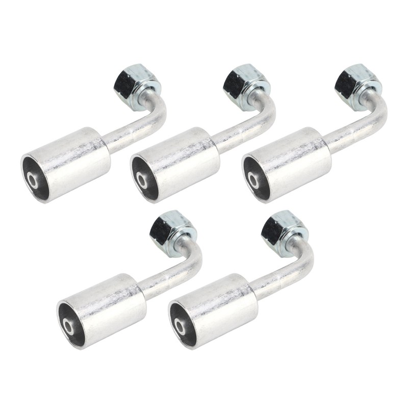 10 Pcs 3/8in Air Conditioning 90 Degree Beadlock Aluminum AC