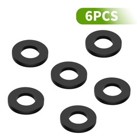 6 Stück Ersatzdichtung - Silikon Dichtungsring für Sodastream Cystal Sodaclub Wassermaxx MySodaPop Spudelino, Hochwertige Ersatzteile Dichtungsringe Einfache Installation (Schwarze)