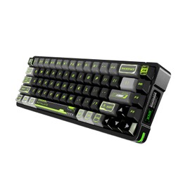 ROYALAXE X68 Wired Magnetic Switch Gaming Keyboard, Mecha PBT Keycaps, E-Sports Tray-Mounted Structure, RGB Backlit, Hall Effect Rapid Trigger Compact Aluminum Mechanical Keyboard for Win/Mac (Green)