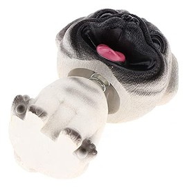 GRARRO Resin Cute Dog Bobbing Head Puppy Figurine Toy Home Home/Car Dashboard for Car Vehicle Decoration - Pug