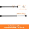 KXLife 2 Pack Small Spring Tension Curtain Rod Adjustable 11.5