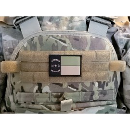 NC North Carolina Multicam Subdued Flag Military Tactical Hook Morale Patch