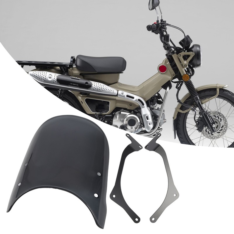 Motorcycle Front Windshield PC Airflow Wind Deflector Fairing Windscreen for