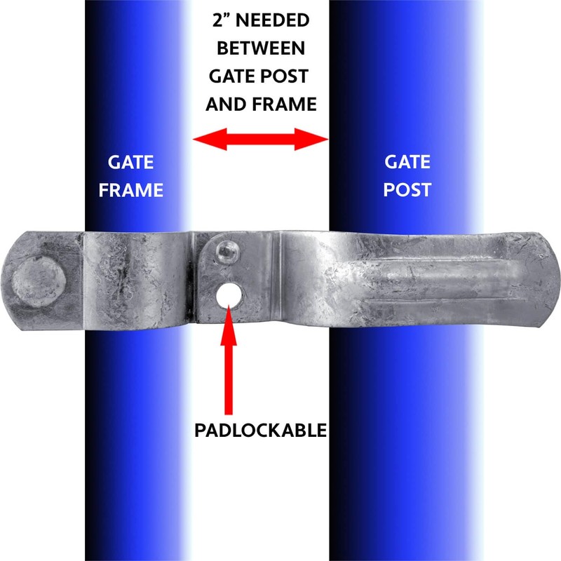 Heavy Duty Fork Latch (Bolt in) 1-7/8" x 2-7/8" Galvanized