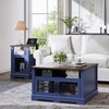 Night Stand with Charging Station Farmhouse End Table for Living