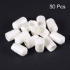 sourcing map 50pcs Round Rubber End Caps 10mm White Vinyl