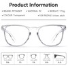 Stylish Safety Glasses, Clear Anti-Fog Safety Goggles with Blue Light