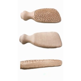 Backcare ® Pumice Stone for Feet, (2-Sided) Pure Terra-Cotta Pumice Stone Natural Exfoliation Artisan-Crafted for Smooth, Feet Sculpt Scrubber