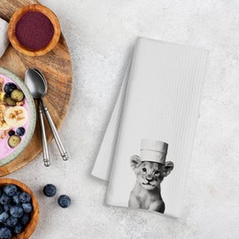 WFSM Lion Gifts Hand Towels - Lion Decorative Towels for Bathroom, Cute Animal Bathroom Decor, Lion Decor, Lion Gifts for Kids, Decorative Hand Towels for Bathroom, 16×24 Inches