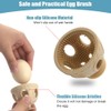 AIXXCUVQ 2pcs Gel Organic Egg Flexible Brush for Dirt Must-Have