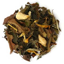 White Peach Peony (Bai Mu Dan) Premium Loose Leaf White Tea - Chiswick Tea Co - 100g