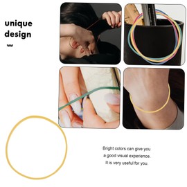 FUNOMOCYA Colorful Thick Rubber Bands Heavy Duty Elastic Bands for Office Home Use Package for Bundling Storing Items Convenient Office Supplies