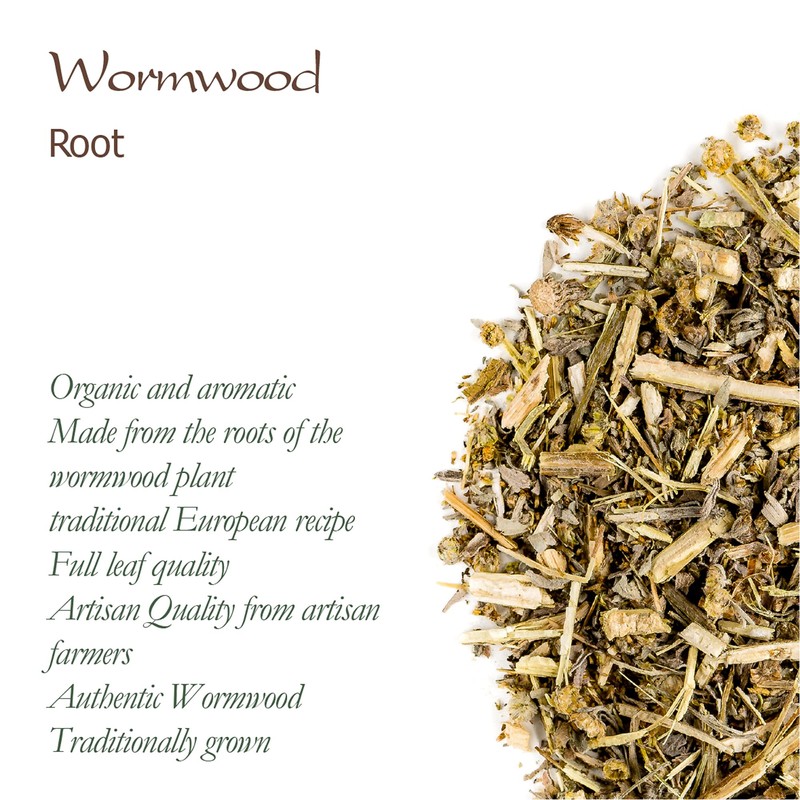 Wormwood Mugwort Organic Herbal Tea - Strong and Bitter -