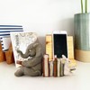 Elephant and Rabbit Statue Bookend Figurines Ornaments Resin Animal Figurines
