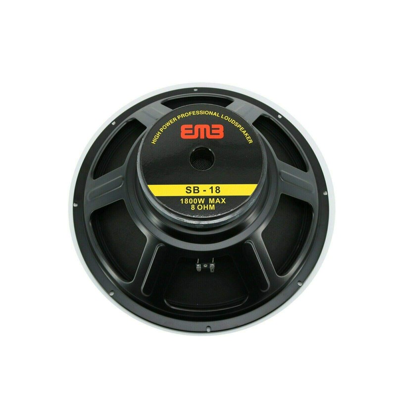 EMB Professional SB-18 1800 Watts Raw DJ Replacement Speaker Subwoofer