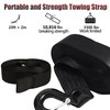 Heavy Duty Boat Trailer Winch Strap with Hook - 2"