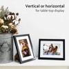 KINLINK 6x8 Picture Frame Black Set of 4, Wooden Photo