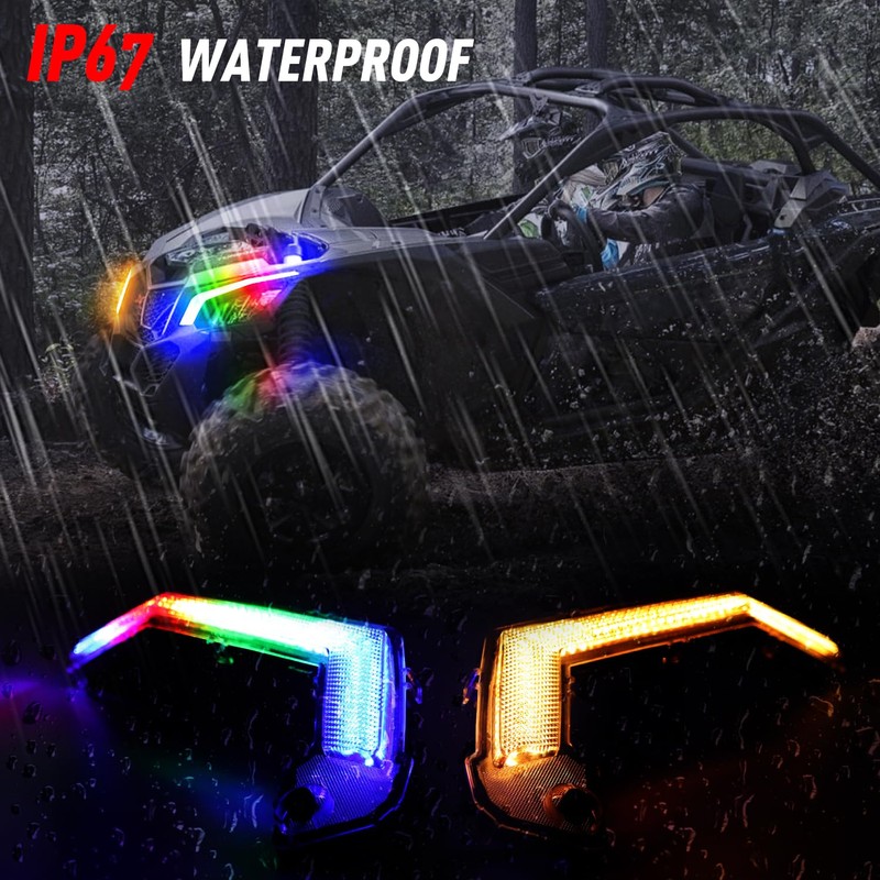 Beatto X3 Turn Signal Fang Light With White and Amber