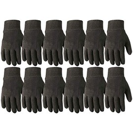 Wells Lamont - Guantes de trabajo versátiles, ligeros, duraderos, cómodos, jersey básico, paquete de 12 pares, grandes (506LZ)