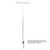 Camping Lamp Pole Retractable Double Light Hooks Retro Style Metal