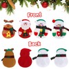 HUHUDAY Christmas Cutlery Holder, Pack of 12 Santa Claus, Cutlery
