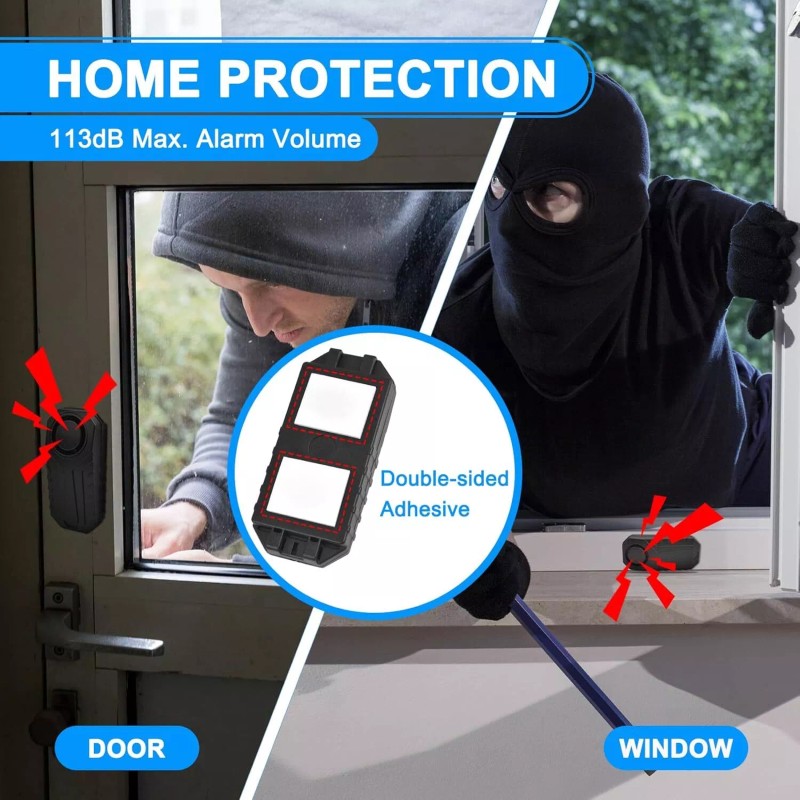 digi-office Wireless Anti-Theft Motorcycle Bike Alarm Waterproof Security Vibration Sensor
