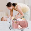 HONCESTA Baby Diaper Caddy Organizer, Baby Basket for Diaper Wipe,
